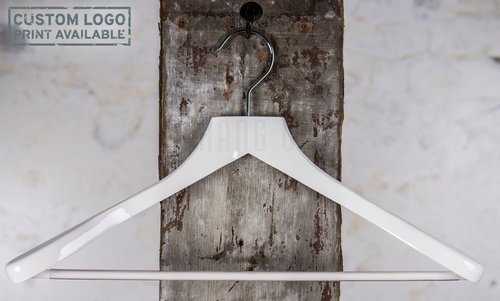 Crosby - white coat hanger with bar