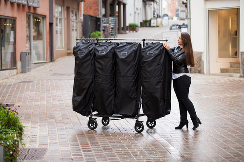 Bag for clothes, black, 90 cm