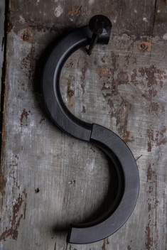 Metal hanger with clips for accessories, satin finish, style 8800-100-999