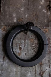 Metal hanger with clips for accessories, satin finish, style 8800-100-999