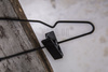 Cesena black mat metal clips hanger 