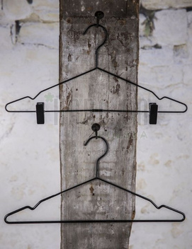 Cesena black metal shirt hanger